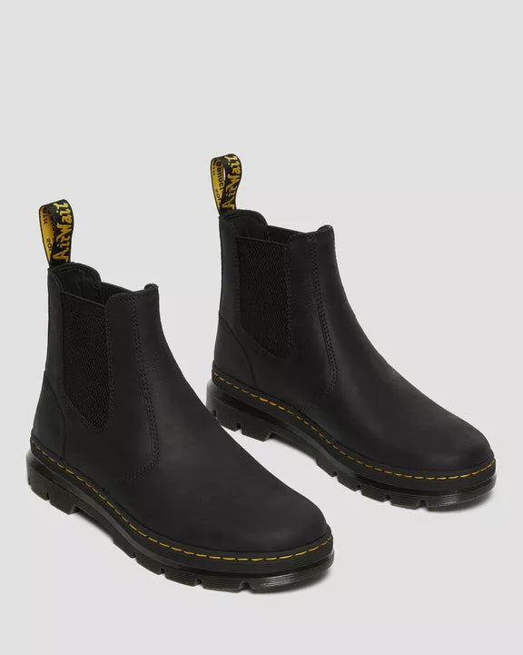 Dr Marten Embury Leather Chelsea Boot Black Wyoming issimo christchurch
