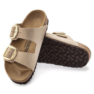 Birkenstock Arizona Big Buckle Nubuck Sandcastle Regular