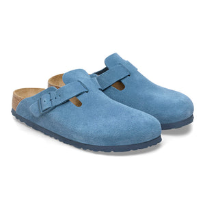 Birkenstock Boston SFB Suede Elemental Blue Regular