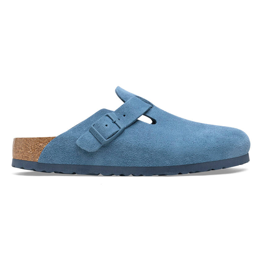 Birkenstock Boston SFB Suede Elemental Blue Regular