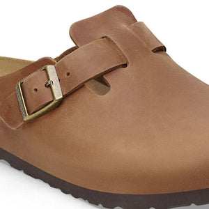 Birkenstock Boston Oiled Leather Cognac Regular