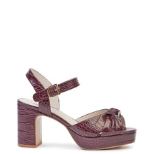 Kathryn Wilson Christelle Heel Wine Croc