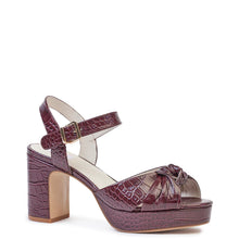 Kathryn Wilson Christelle Heel Wine Croc