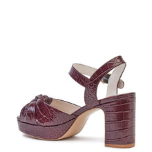 Kathryn Wilson Christelle Heel Wine Croc