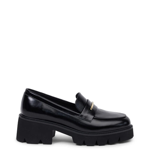 Kathryn Wilson Sabrina Loafer Black Hi Shine