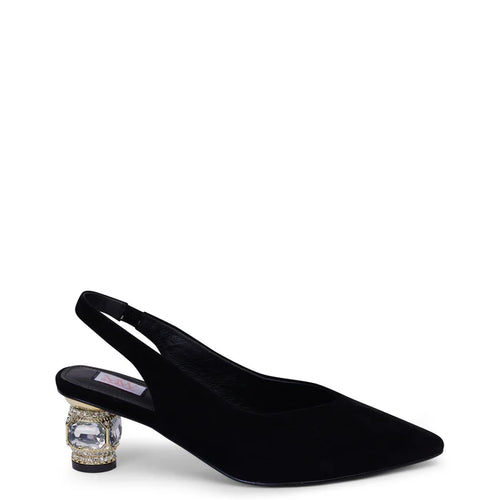 Kathryn Wilson Dolce Slingback Black Suede