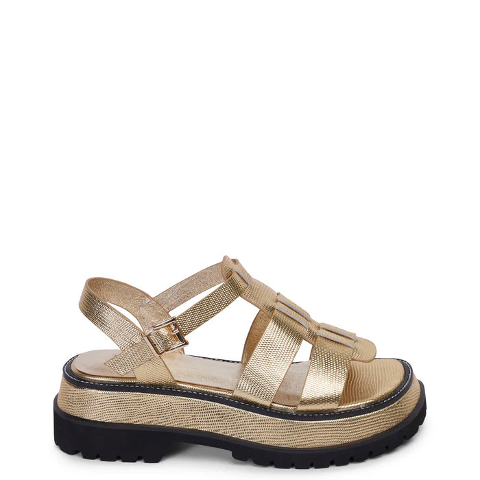 Kathryn Wilson Kendall Sandal Gold Lizard *ONLINE ONLY*FINAL SALE* NO RETURNS