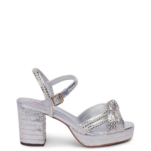 Kathryn Wilson Celeste Heel Silver Calf