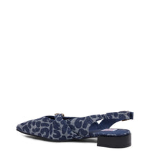 Kathryn Wilson Chelsea Slingback Leopard Denim