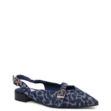Kathryn Wilson Chelsea Slingback Leopard Denim