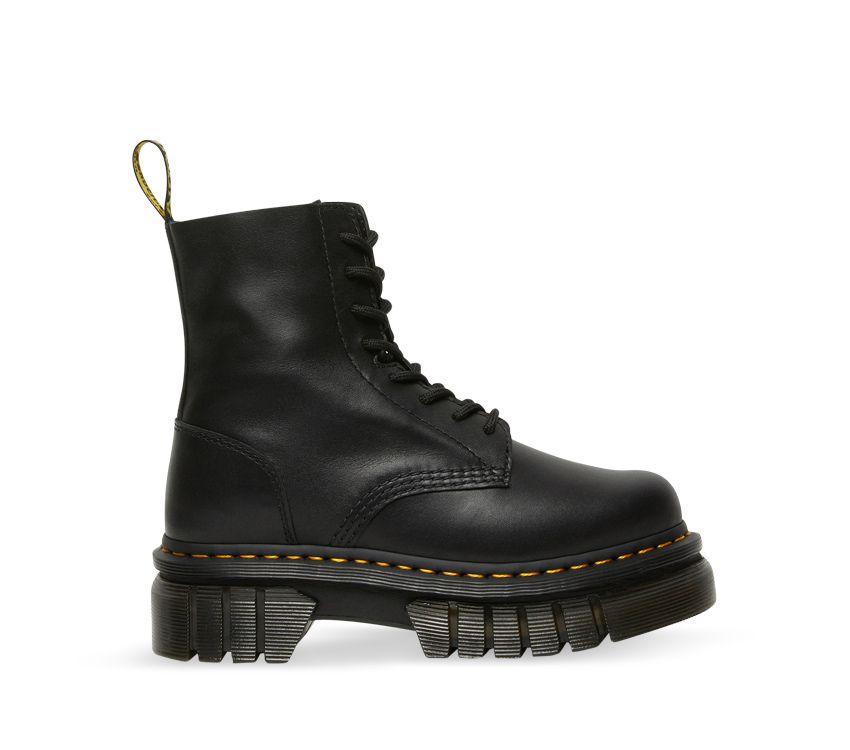 Dr Martens Audrick 8 Eye Boot Black Nappa Lux