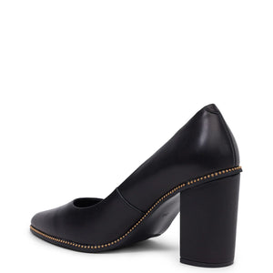 Kathryn Wilson Carmel Heel Black Calf