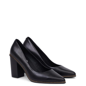 Kathryn Wilson Carmel Heel Black Calf