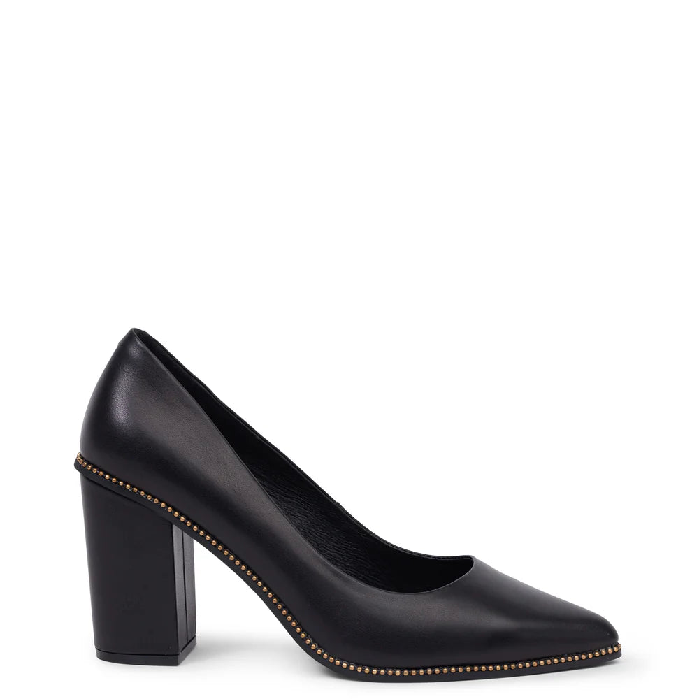 Kathryn Wilson Carmel Heel Black Calf