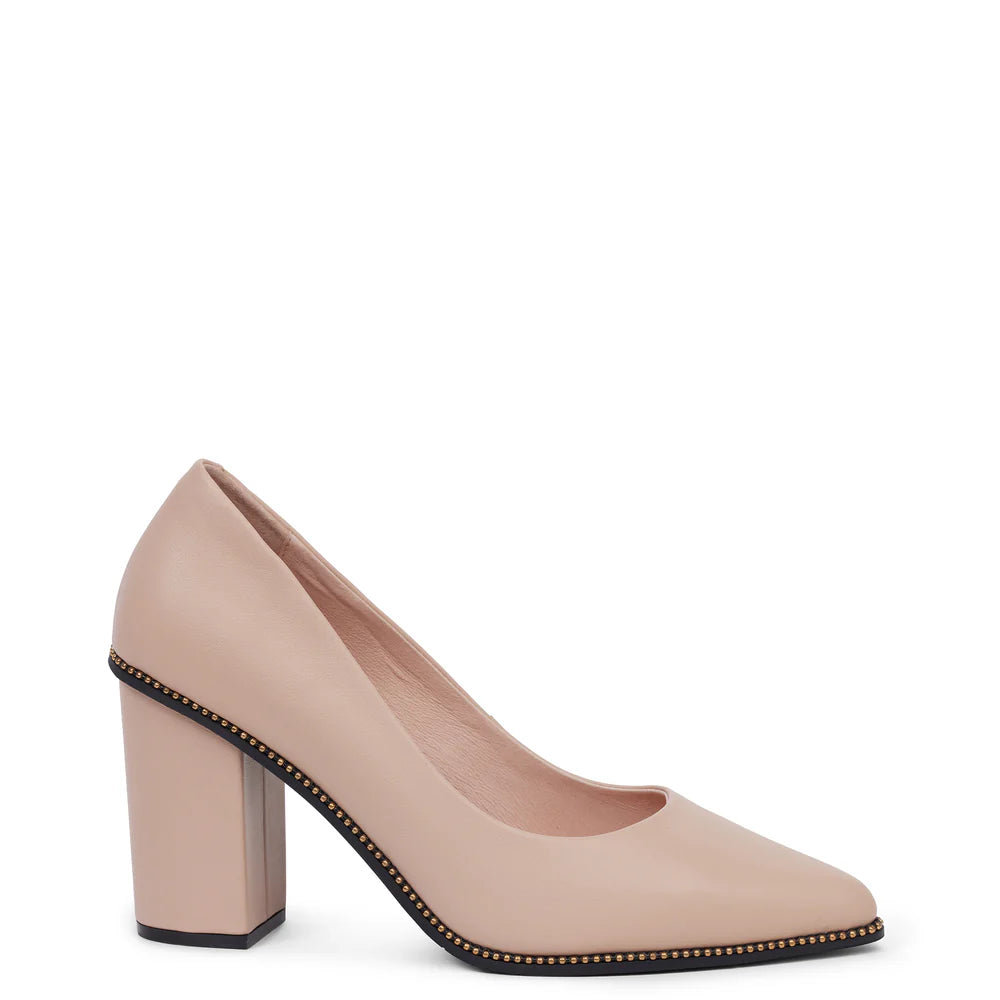 Kathryn Wilson  Carmel Heel Nude Calf