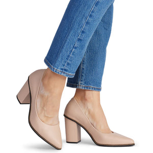 Kathryn Wilson  Carmel Heel Nude Calf