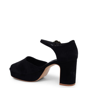 Kathryn Wilson Polly Heel Black Suede