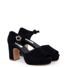 Kathryn Wilson Polly Heel Black Suede