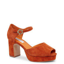 Kathryn Wilson Polly Heel Rust Suede