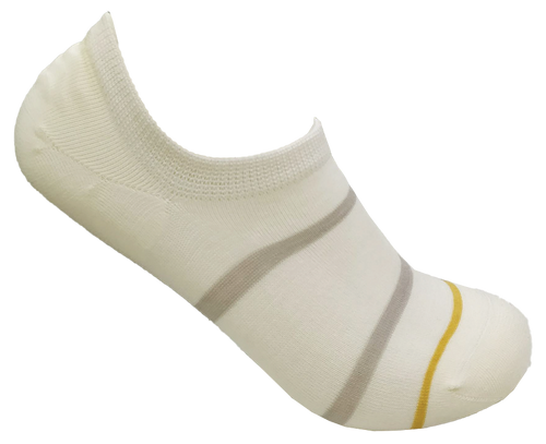 Designer Textiles Merino Invisible Liner Stripe Bleached White/Linen