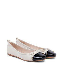 Kathryn Wilson Audrey Ballet Stone Calf/Black Patent