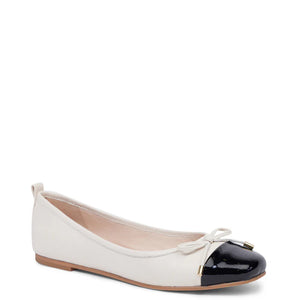 Kathryn Wilson Audrey Ballet Stone Calf/Black Patent