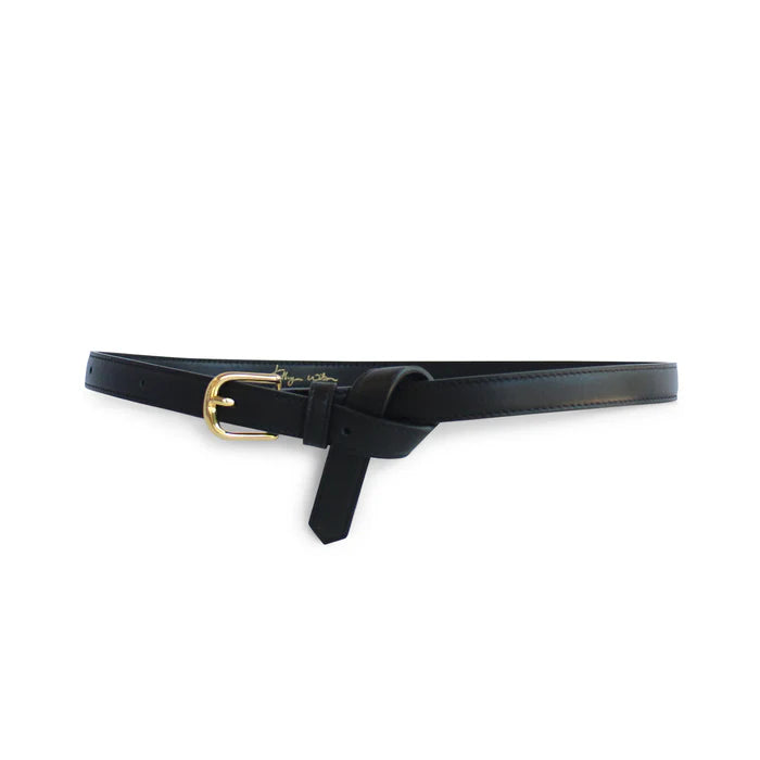 Kathryn Wilson Lauren Belt Black Calf