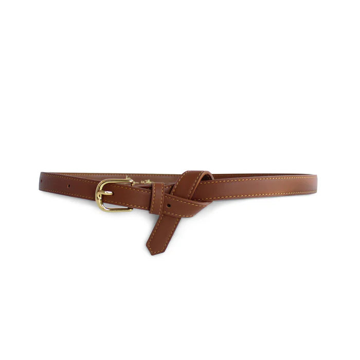 Kathryn Wilson Lauren Belt Walnut Calf