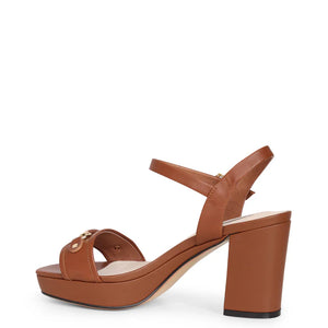 Kathryn Wilson Olivia Heel Walnut Calf