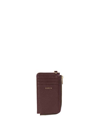 Saben Winona Card Holder Merlot