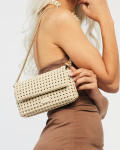 Saben Milla Shoulder Bag Sand Fine Braid