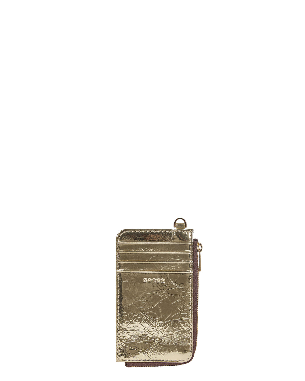 Saben Winona Card Holder Gold Crinkle