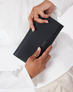 Saben Joe Wallet Black & Chain Print