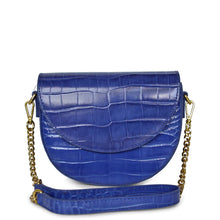 Kathryn Wilson Willa Bag Cobalt Croc