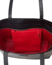 Saben Tilbury Shoulder Bag Black Croc & Geranium