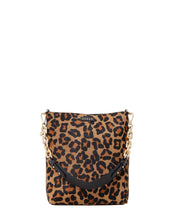 Saben Claudette Crossbody Black & Leopard Haircalf