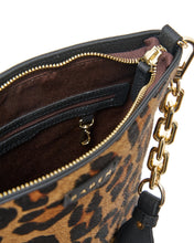 Saben Claudette Crossbody Black & Leopard Haircalf