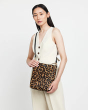 Saben Claudette Crossbody Black & Leopard Haircalf