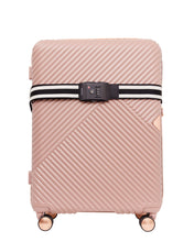 Saben London Luggage Strap Dusky Rose Stripe