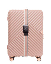 Saben London Luggage Strap Dusky Rose Stripe
