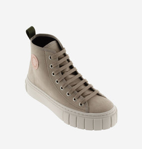 Victoria Abril Recycled Faux Suede Boot Beige
