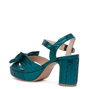 Kathryn Wilson MW Zsa Zsa Emerald Metallic Pleats