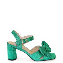 Kathryn Wilson Monroe Emerald Metallic pleats