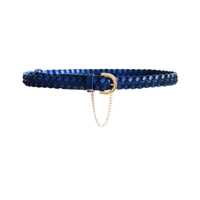 kathryn Wilson Braided Belt Ink Calf