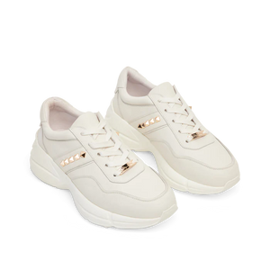 Kathryn Wilson Grace Trainer Cream Calf