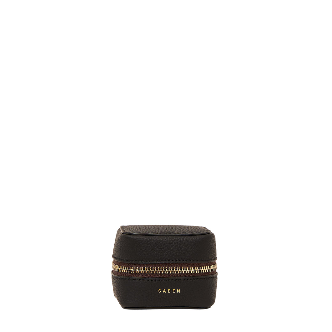 Saben Delfina Trinket Box Black & Dusky Rose