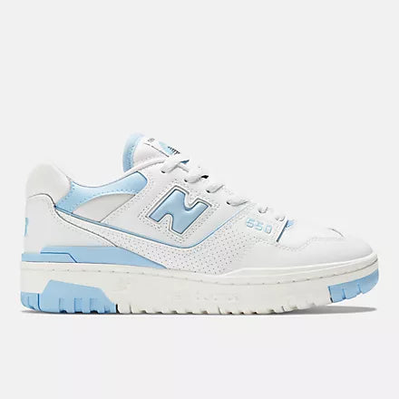New Balance 550BC White With Blue Haze Womens