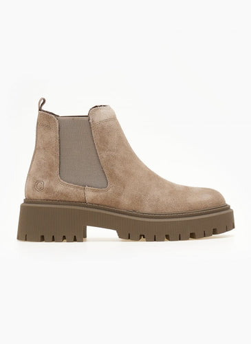Carmela 160116 Taupe Suede Boot