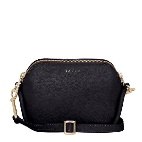 Saben Odile Crossbody Black Leather