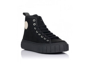 Victoria Abril Recycled Faux Suede Boot Black